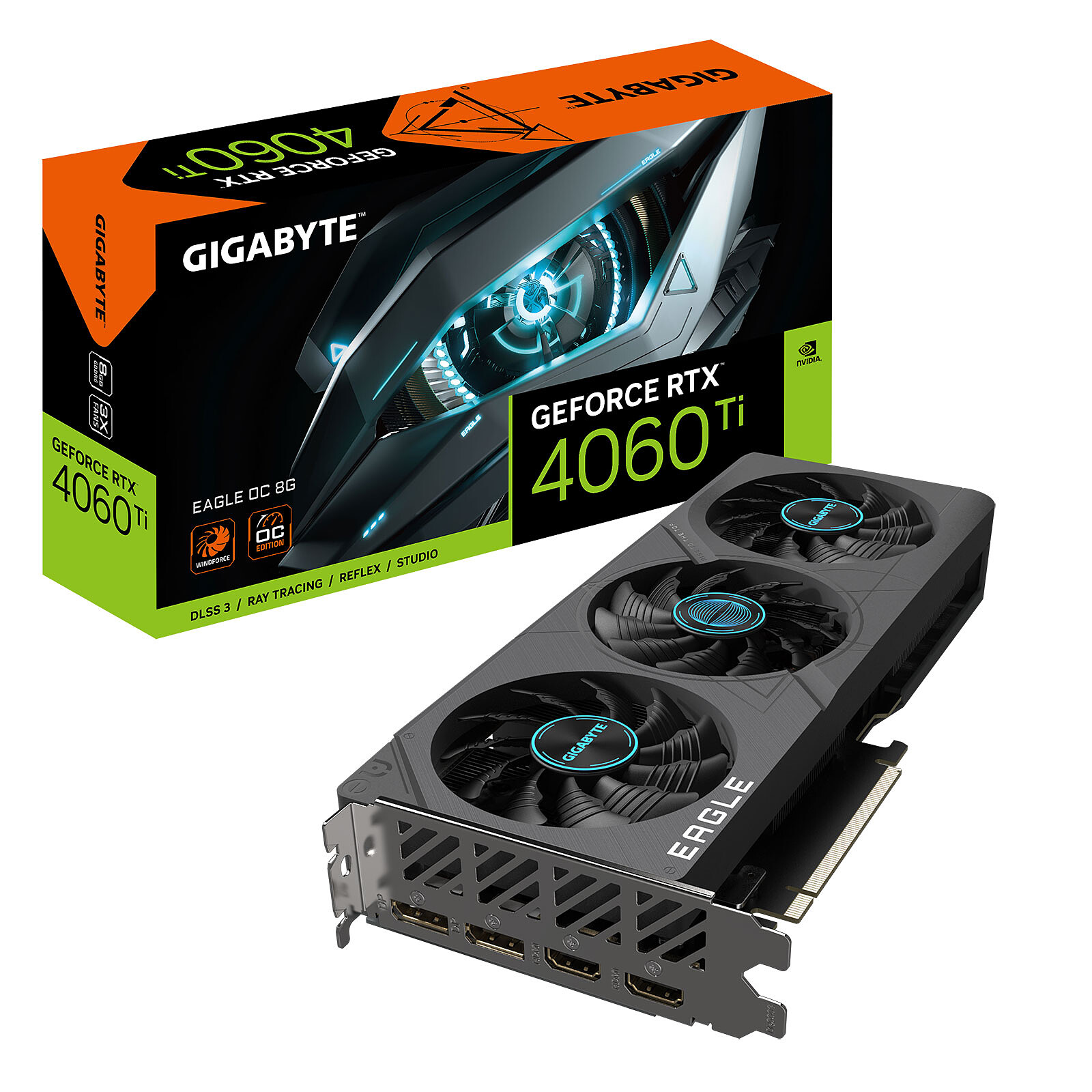 GPU RTX 4060TI 8GB GIGABYTE EAGLE OC
